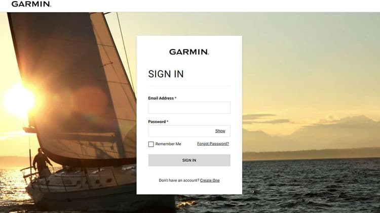 photo: garmin-registration-screen