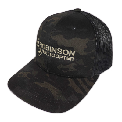 Robinson Helicopter Camo / Black Hat - Robinson Helicopter Company
